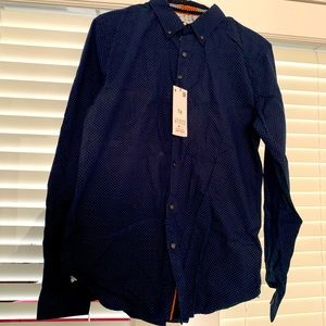 Men shirt, size medium, dark blue new with tags